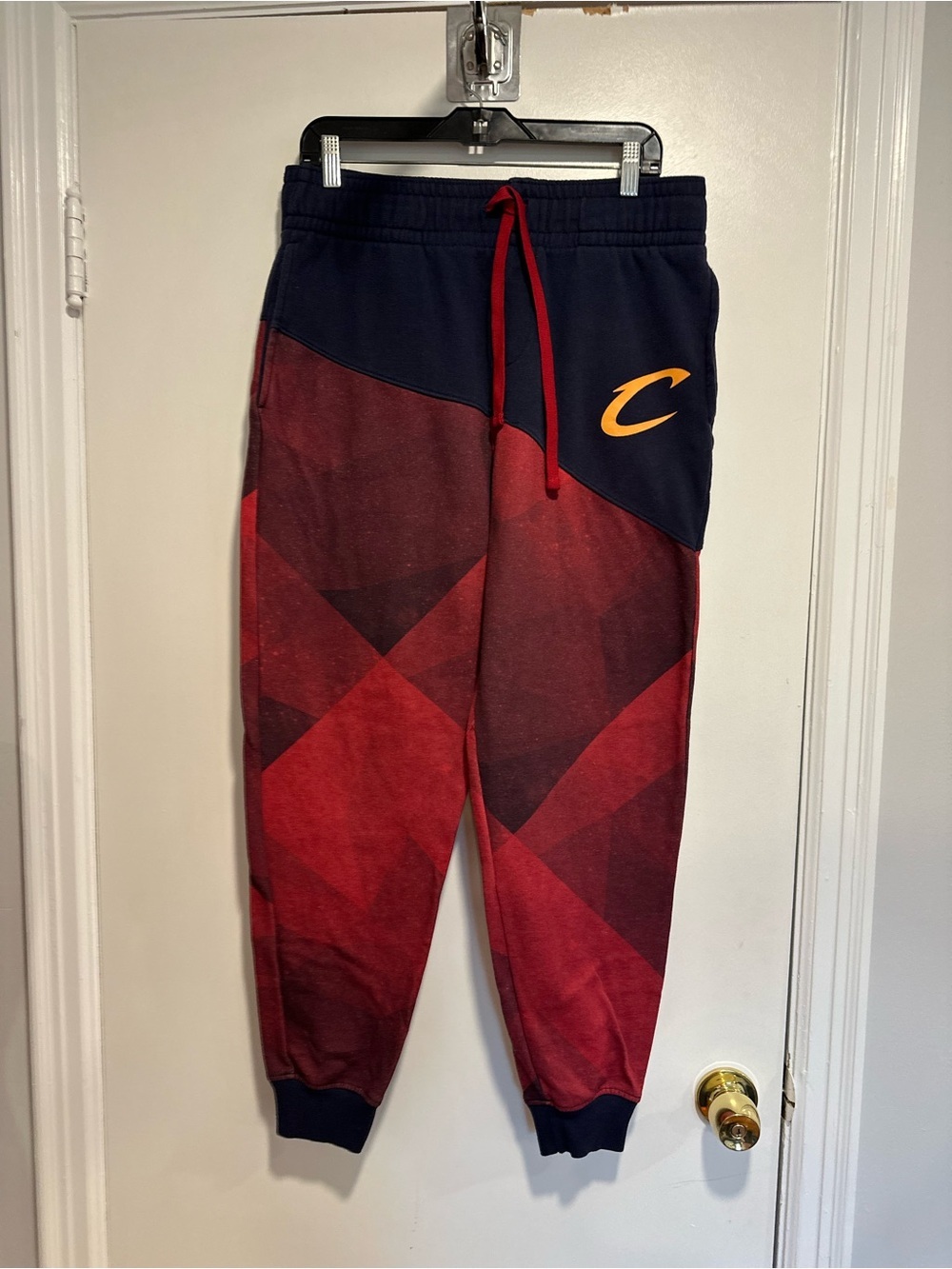Cleveland Cavaliers NBA Sz:XL Basketball Jogger Geometric Y2k Style Sweatpants.
